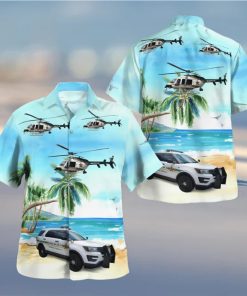 Orange County Florida Orange County Office Ford Police Interceptor Utility And Bell 407 Helicopter Hawaiian Shirt