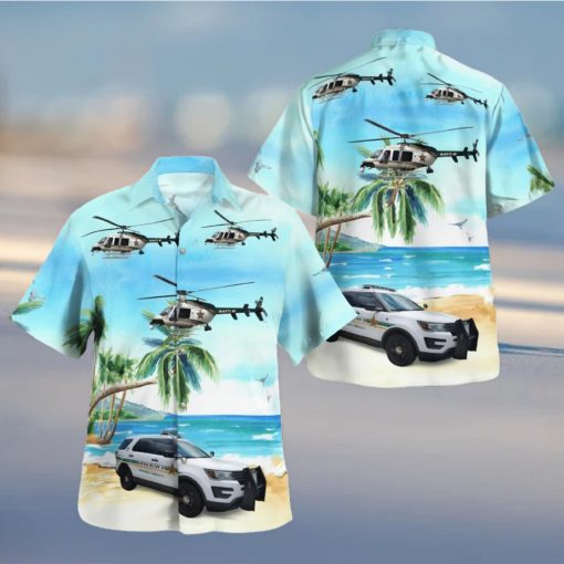 Orange County Florida Orange County Office Ford Police Interceptor Utility And Bell 407 Helicopter Hawaiian Shirt