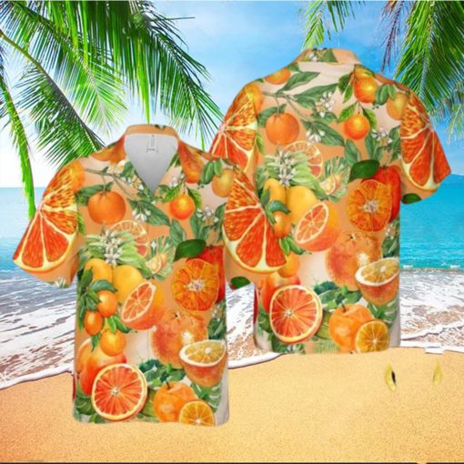 Orange Fruit Hawaiian Shirt