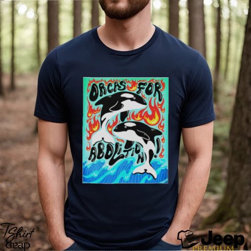 Orcas for abolition shirt