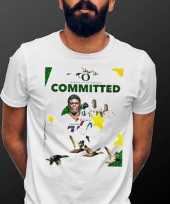 Oregon Ducks Eau Gallie University of Oregon committed poster shirt