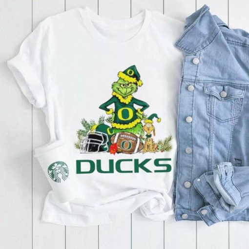 Oregon Ducks Grinch and Max dog funny Christmas shirt