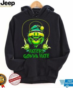 Oregon Ducks Grinch middle finger haters gonna hate shirt mens t shirt