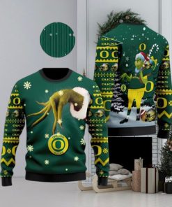 Oregon Ducks Team Grinch Ugly Christmas Sweater Cute Christmas Gift