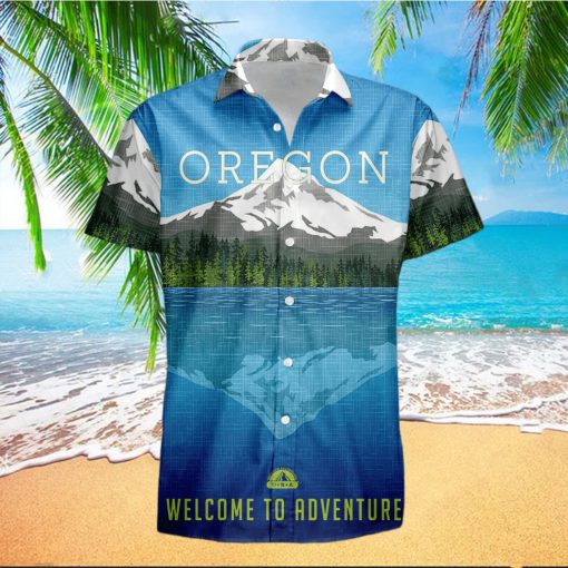 Oregon Retro Style Travel Summer 3D Hawaiian Shirt Gift For Men And Women Fans