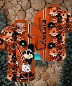 Oregon State Beavers Hawaiian Shirt Mickey Love Surfing Trending Summer Gift