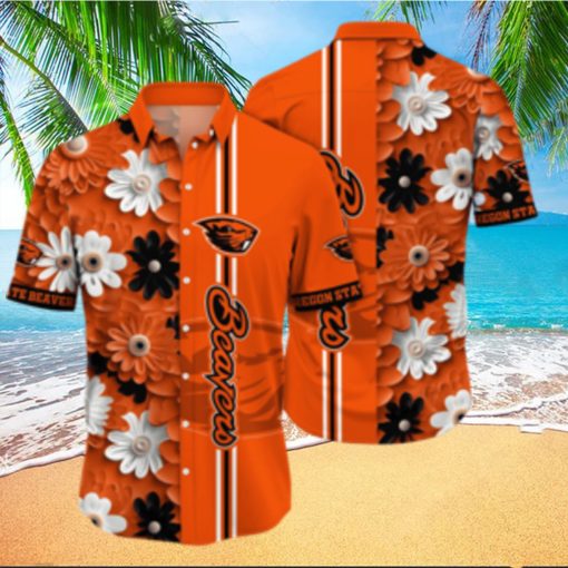 Oregon State Beavers NCAA Flower Hawaiian Shirt