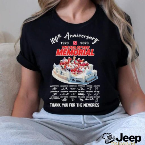 Original 100th Anniversary 1923 – 2023 The Sea Of Red Memorial Thank You For The Memories T Shirt