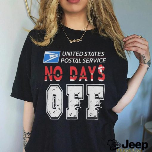 Original 2023 United States Postal Service No Day’s Off Logo Christmas T Shirt