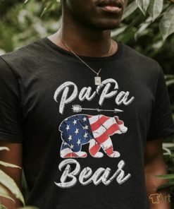 Original 4th Of July Papa Bear American Flag Shirt