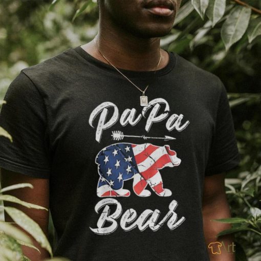 Original 4th Of July Papa Bear American Flag Shirt