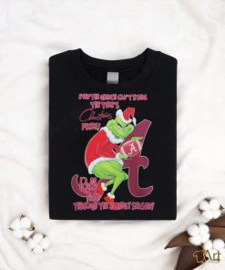 Original Alabama Crimson Tide Team NFL Roll Tide Even The Grinch Can’t Steal The Tide’s Chrismas Pride Mascot T Shirt