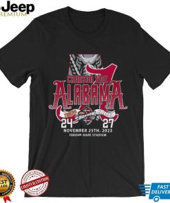 Original Alabama Crimson Tide Win 27 24 Auburn Tigers 2023 Iron Bowl Champions Final Score T Shirt