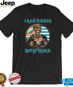 Original Blood Inside Me Iron Maiden Miami Dolphins T Shirt