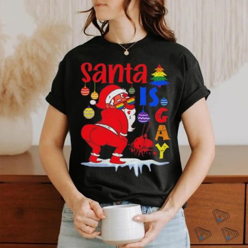 Original Gay Pride Christmas Santa Is Gay Shirt