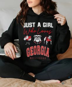 Original Georgia Bulldog Just A Girl Who Loves Go Bulldogs T Shirt