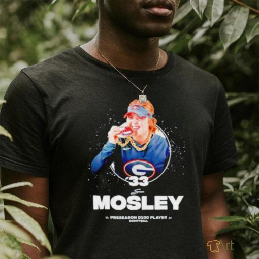 Original Georgia Bulldogs 33 Mosley Preseason D100 player shirt