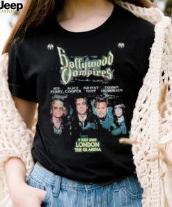 Original Hollywood Vampire 2023 Uk Tour London The 02 Arena Poster Shirt