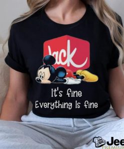 Original Jack In The Box Mickey Mouse It’s Fine Everything Is Fine T Shirt