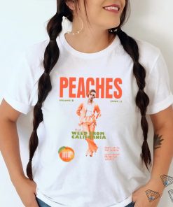 Original Justin Bieber Music Merch Store Peaches shirt