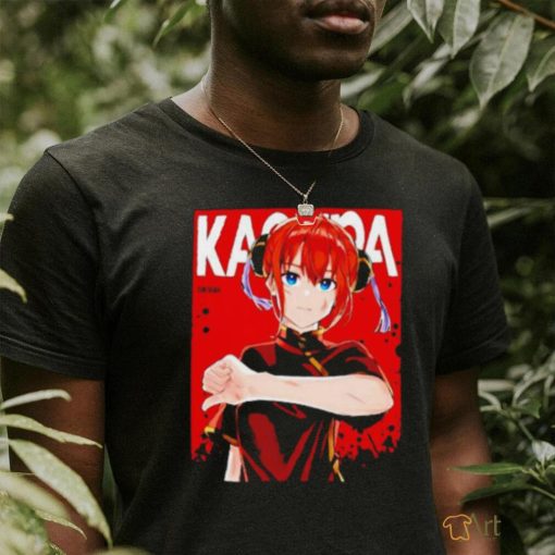 Original Kagura Gintama red comic Sorachi Hideaki shirt