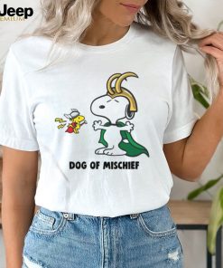 Original Loki Snoopy And Thor Woodstock Dog Of Mischief T shirt