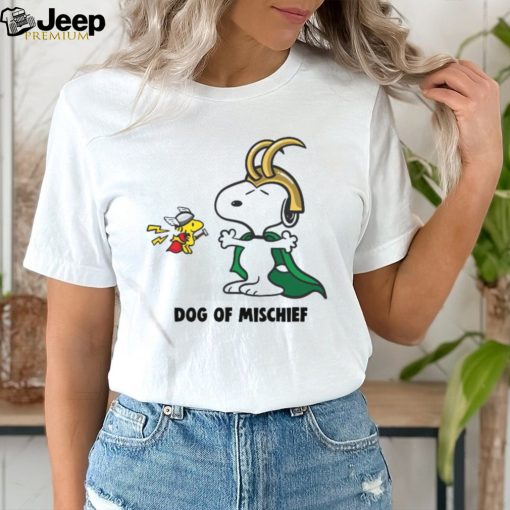 Original Loki Snoopy And Thor Woodstock Dog Of Mischief T shirt