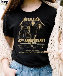 Original Metallica 42nd Anniversary 1981 2023 thannk you for the memories signature Shirt