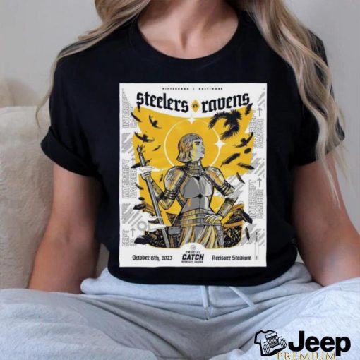 Original Pittsburgh Steelers Vs baltimore Ravens Crucial Catch Intercept Cancer Acrisure Stadium October 8th 2023 Shirt