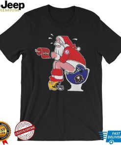 Original Santa Alabama Crimson Tide Make Shit Auburn Tigers Mississippi State And LSU Tigers Helmets Christmas T Shirt