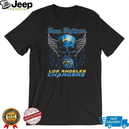 Original Skull Wings Fooz Fighters Los Angeles Chargers T Shirt