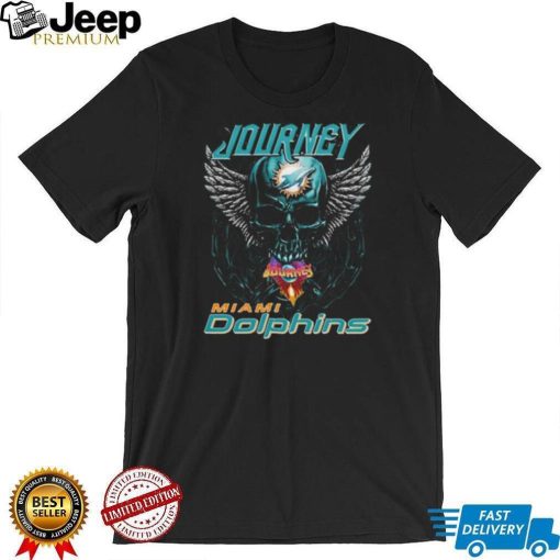 Original Skull Wings Journey Miami Dolphins T Shirt