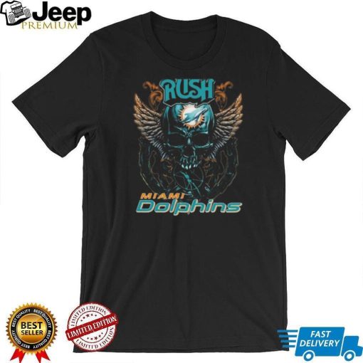 Original Skull Wings Rush Miami Dolphins T Shirt