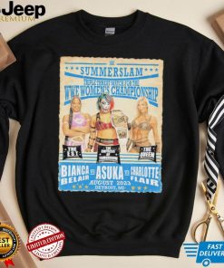 Original SummerSlam 2023 Bianca Belair vs. Charlotte Flair vs. Asuka Match T Shirt