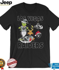 Original The Grinch And Dog Las Vegas Raiders Ornament Christmas 2023 T Shirt