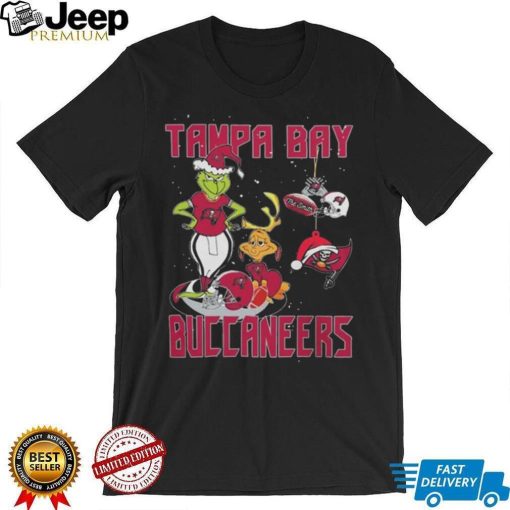 Original The Grinch And Dog Tampa Bay Buccaneers Ornament Christmas 2023 T Shirt