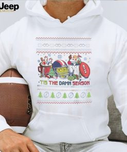 Original The Grinch New England Patriots NFL Tis The Damn Season Ugly Christmas T Shirt