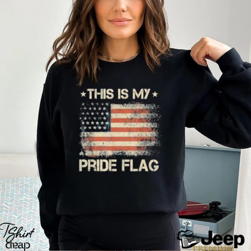 Original This Is My Pride Flag USA American 4th of July Patriotic 2023 Vintage T Shirt