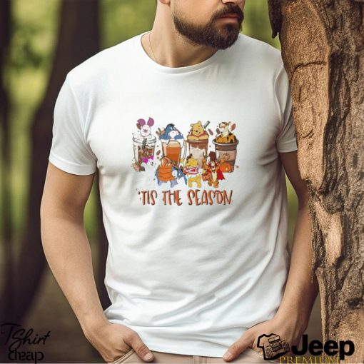 Original Winnie the Pooh eeyore tigger tis the season halloween art design t shirt