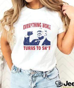 Original everything woke turns to shit shirt