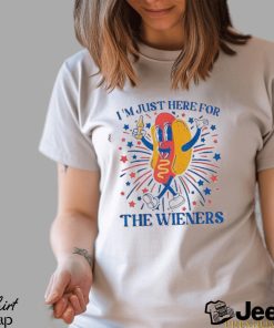 Original hot Dog I’m Just Here For The Wieners 4Th Of July T Shirt