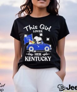 Original snoopy and woodstock This girl loves her kentucky shirt