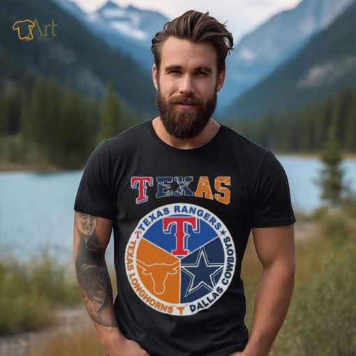 Original texas Rangers Dallas Cowboys Texas Longhorns Proud Of State Shirt