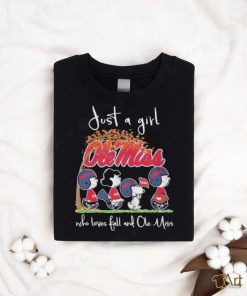 Original the Peanut Just A Girl Who Love Ball And Ole Miss T shirt