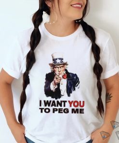 Original uncle Sam I Want You To Peg Me Tee Shirt