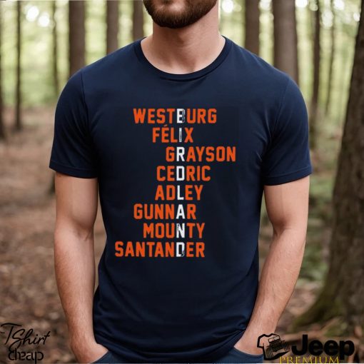 Original westburg Felix Grayson Cedric Adley Gunnar Mounty Santander shirt