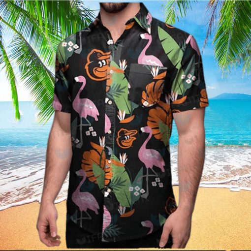 Orioles And Flamingo Hawaiian Shirt – Orioles Hawaiian Shirt