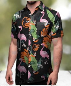 Orioles And Flamingo Hawaiian Shirt