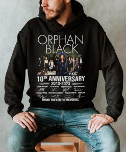 Orphan Black 10th anniversary 2013 2023 thank you for the memories signatures shirt