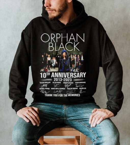 Orphan Black 10th anniversary 2013 2023 thank you for the memories signatures shirt